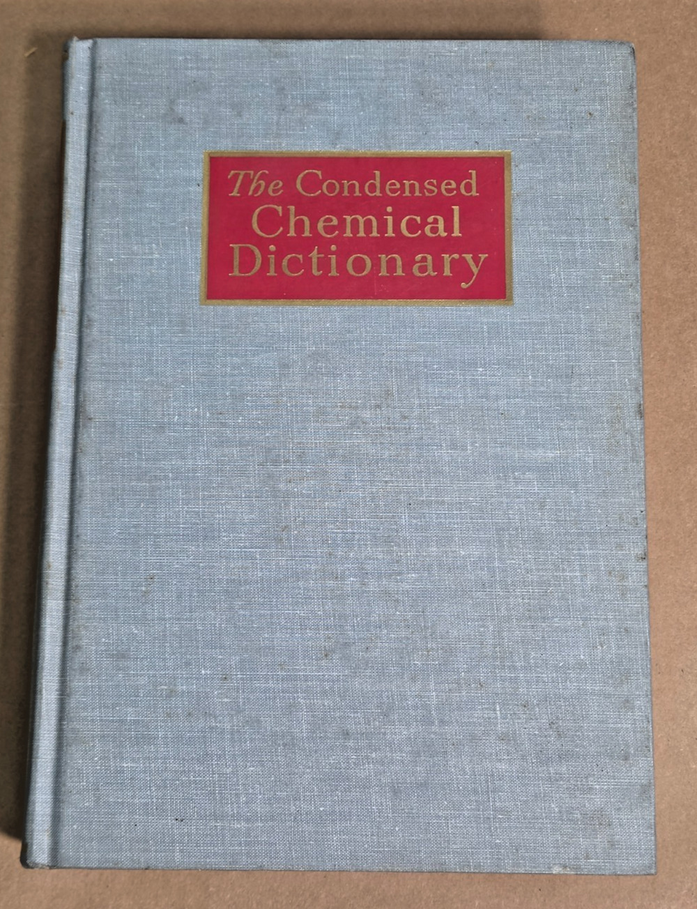 Vintage 1966 The Condensed Chemical Dictionary 7th Ed Reinhold Science Decor